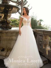 Свадебное платье Nilay. Силуэт А-силуэт. Цвет Белый / Молочный. Вид 1