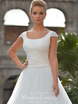 Свадебное платье Enrica. Силуэт Пышное, А-силуэт. Цвет Белый / Молочный. Вид 2