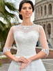 Свадебное платье Letizia. Силуэт А-силуэт. Цвет Белый / Молочный. Вид 2