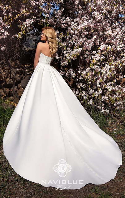 Свадебное платье Leanna. Силуэт А-силуэт, Рыбка. Цвет Белый / Молочный. Вид 1
