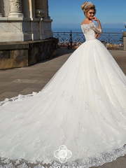 Свадебное платье Landy. Силуэт Пышное, А-силуэт. Цвет Белый / Молочный. Вид 2