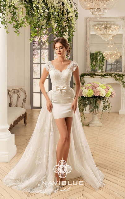 Свадебное платье Korall. Силуэт Рыбка, А-силуэт. Цвет Айвори / Капучино, Белый / Молочный. Вид 5