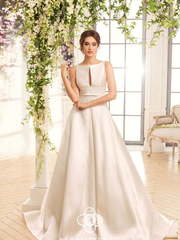 Свадебное платье Kenzy. Силуэт А-силуэт. Цвет Белый / Молочный, Айвори / Капучино. Вид 2