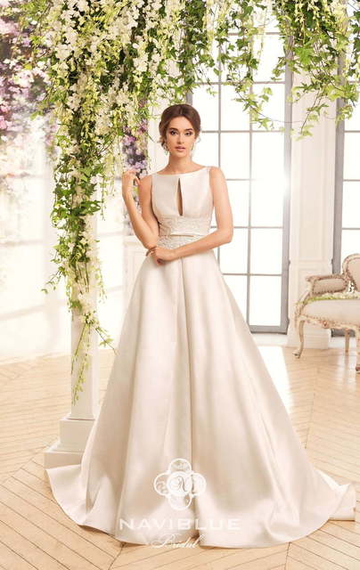 Свадебное платье Kenzy. Силуэт А-силуэт. Цвет Айвори / Капучино, Белый / Молочный. Вид 2