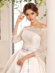 Свадебное платье Keitlin. Силуэт А-силуэт. Цвет Белый / Молочный. Вид 2