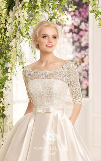 Свадебное платье Kamilla. Силуэт А-силуэт. Цвет Айвори / Капучино, Белый / Молочный. Вид 2