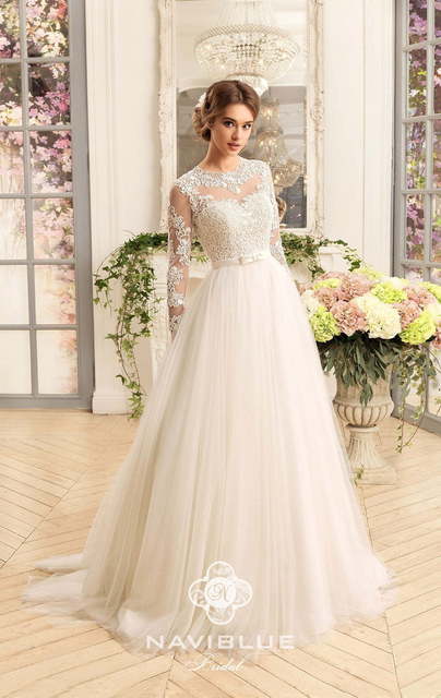 Свадебное платье Kristy. Силуэт А-силуэт. Цвет Айвори / Капучино, Белый / Молочный. Вид 2