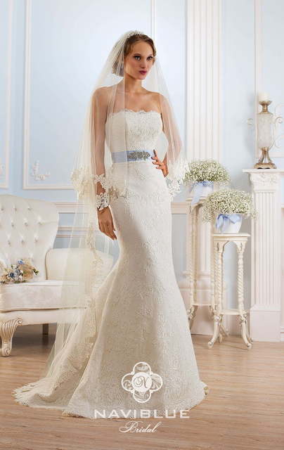 Свадебное платье 13485. Силуэт Пышное, А-силуэт, Рыбка. Цвет Белый / Молочный, Айвори / Капучино. Вид 3