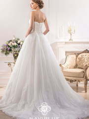 Свадебное платье 13036A. Силуэт А-силуэт. Цвет Белый / Молочный, Айвори / Капучино, Пепельный / Металлик. Вид 2