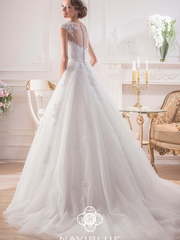 Свадебное платье 13035A. Силуэт А-силуэт. Цвет Белый / Молочный. Вид 1