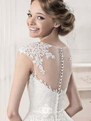 Свадебное платье 13035A. Силуэт А-силуэт. Цвет Белый / Молочный. Вид 2