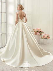 Свадебное платье Dulce. Силуэт А-силуэт. Цвет Белый / Молочный, Айвори / Капучино. Вид 2