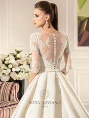 Свадебное платье Adelle. Силуэт Пышное, А-силуэт. Цвет Белый / Молочный. Вид 2