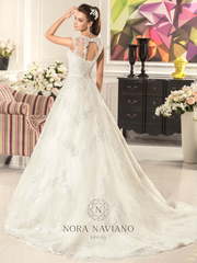 Свадебное платье Aurore. Силуэт А-силуэт. Цвет Белый / Молочный. Вид 2