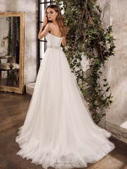 Свадебное платье Baryan. Силуэт А-силуэт, Прямое. Цвет Белый / Молочный. Вид 2