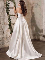 Свадебное платье Belina. Силуэт А-силуэт, Прямое. Цвет Белый / Молочный. Вид 2