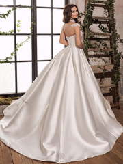 Свадебное платье Benna. Силуэт Пышное, А-силуэт. Цвет Белый / Молочный. Вид 2