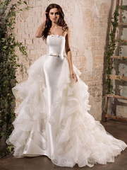 Свадебное платье Brookelynn. Силуэт А-силуэт, Рыбка. Цвет Белый / Молочный. Вид 1