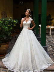 Свадебное платье Susanna. Силуэт Пышное, А-силуэт. Цвет Белый / Молочный. Вид 1