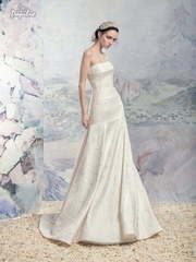 Свадебное платье Ганг. Силуэт А-силуэт. Цвет Белый / Молочный. Вид 1