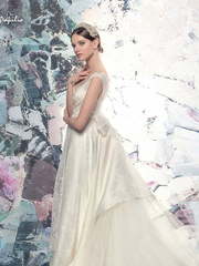 Свадебное платье Днепр. Силуэт А-силуэт. Цвет Белый / Молочный, Айвори / Капучино. Вид 2