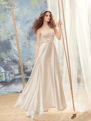 Свадебное платье Жаворонок. Силуэт А-силуэт, Прямое. Цвет Айвори / Капучино. Вид 2