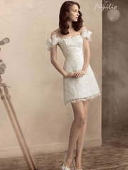 Свадебное платье Сюзанна. Силуэт А-силуэт. Цвет Белый / Молочный, Айвори / Капучино. Вид 2