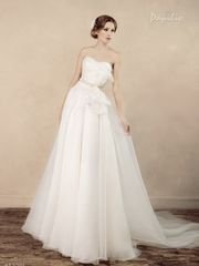 Свадебное платье Глория. Силуэт А-силуэт, Прямое. Цвет Белый / Молочный. Вид 1