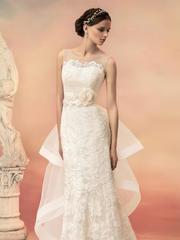 Свадебное платье Деметрия. Силуэт А-силуэт. Цвет Белый / Молочный, Айвори / Капучино. Вид 1