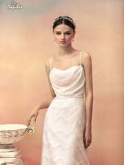 Свадебное платье Аполлония. Силуэт А-силуэт, Прямое. Цвет Белый / Молочный. Вид 2