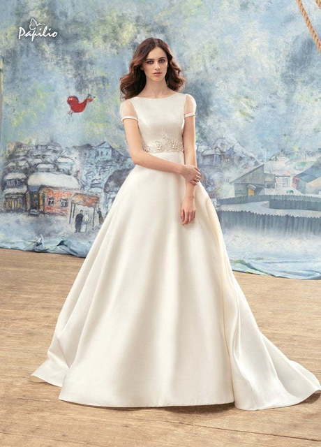 Свадебное платье Турман. Силуэт А-силуэт. Цвет Айвори / Капучино, Белый / Молочный. Вид 2