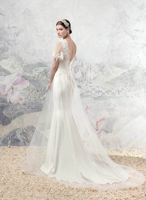 Свадебное платье Лаура. Силуэт Рыбка, А-силуэт. Цвет Белый / Молочный. Вид 2