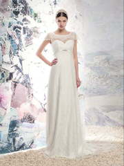 Свадебное платье Таал. Силуэт А-силуэт, Прямое. Цвет Белый / Молочный. Вид 2