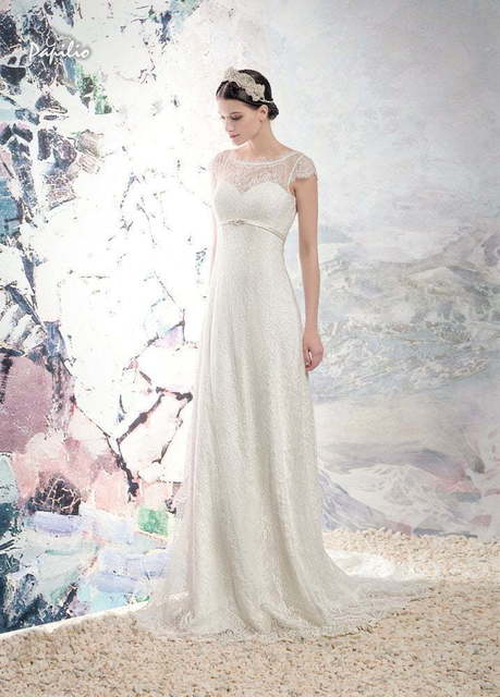 Свадебное платье Таал. Силуэт А-силуэт, Прямое. Цвет Белый / Молочный. Вид 4