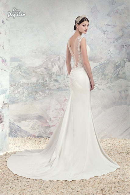 Свадебное платье Меконг. Силуэт А-силуэт, Прямое. Цвет Белый / Молочный. Вид 2