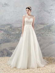 Свадебное платье Юкон. Силуэт А-силуэт. Цвет Белый / Молочный. Вид 2