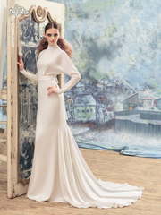 Свадебное платье  Кардинал. Силуэт А-силуэт, Прямое. Цвет Белый / Молочный. Вид 1