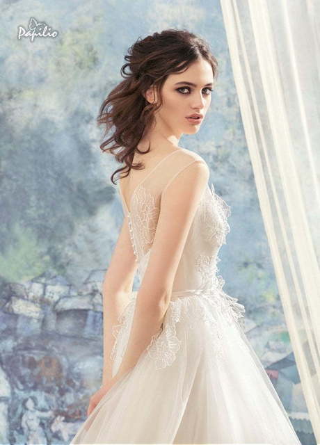 Свадебное платье Колибри. Силуэт Пышное, А-силуэт. Цвет Белый / Молочный. Вид 2