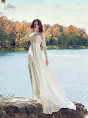 Свадебное платье Малюр. Силуэт А-силуэт. Цвет Белый / Молочный, Айвори / Капучино. Вид 1