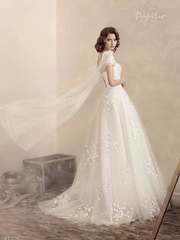 Свадебное платье Анжелина. Силуэт А-силуэт. Цвет Белый / Молочный. Вид 2