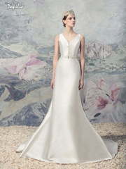 Свадебное платье Орта. Силуэт А-силуэт, Прямое. Цвет Белый / Молочный. Вид 1