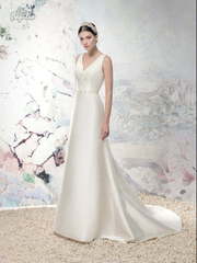 Свадебное платье Орта. Силуэт А-силуэт, Прямое. Цвет Белый / Молочный. Вид 2