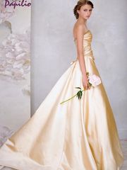 Свадебное платье Галатея. Силуэт А-силуэт, Прямое. Цвет Белый / Молочный. Вид 1