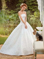 Свадебное платье Паола. Силуэт Пышное, А-силуэт. Цвет Белый / Молочный. Вид 1