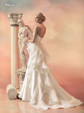 Свадебное платье Ребека. Силуэт Пышное, А-силуэт. Цвет Белый / Молочный. Вид 1