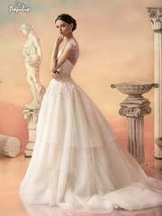 Свадебное платье София. Силуэт Пышное, А-силуэт. Цвет Белый / Молочный. Вид 1