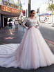 Свадебное платье Salma. Силуэт Пышное, А-силуэт. Цвет оттенки Розового. Вид 1