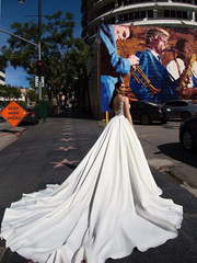 Свадебное платье Michelle. Силуэт Пышное, А-силуэт. Цвет Белый / Молочный, Айвори / Капучино. Вид 2