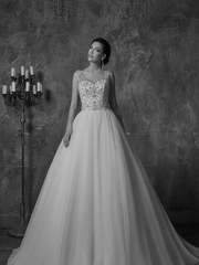 Свадебное платье Proma. Силуэт Пышное, А-силуэт. Цвет Белый / Молочный. Вид 1