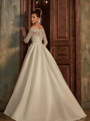 Свадебное платье Rami. Силуэт А-силуэт. Цвет Белый / Молочный, Айвори / Капучино. Вид 2